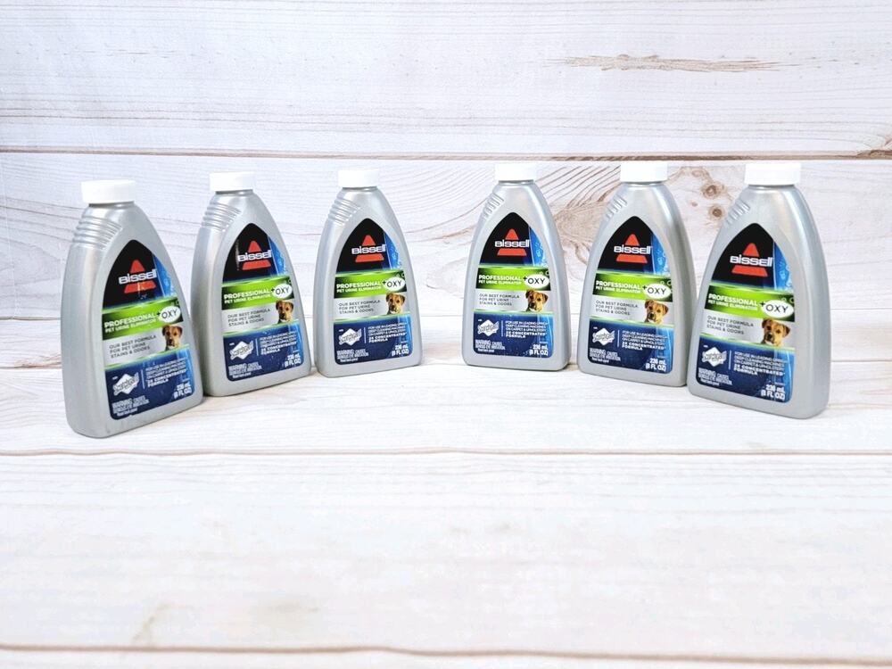 6 bottles Bissell Professional Pet Urine Eliminator+Oxy with Scotchgard 8oz NEW